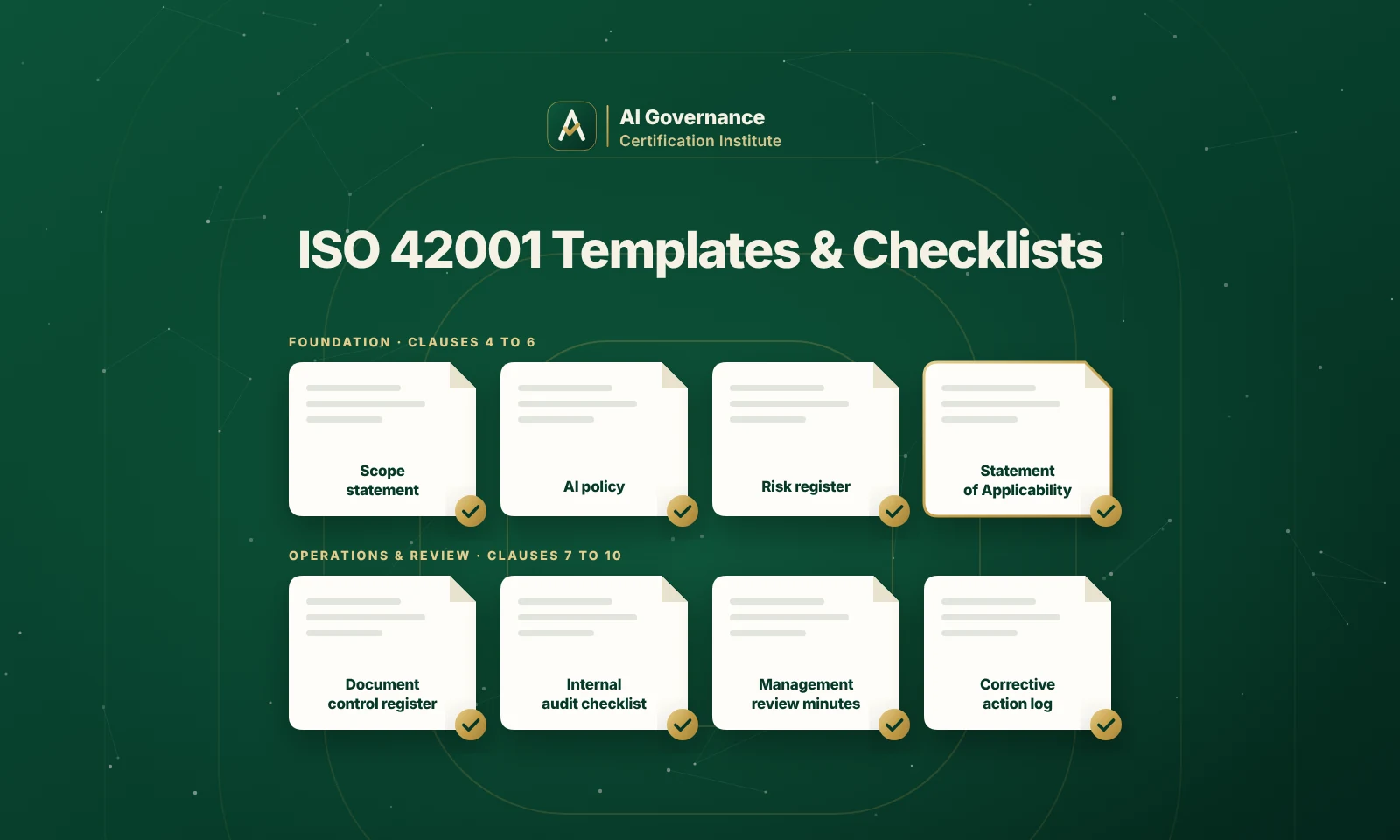 ISO 42001 Templates and Checklists: The Documents the Standard Actually Requires