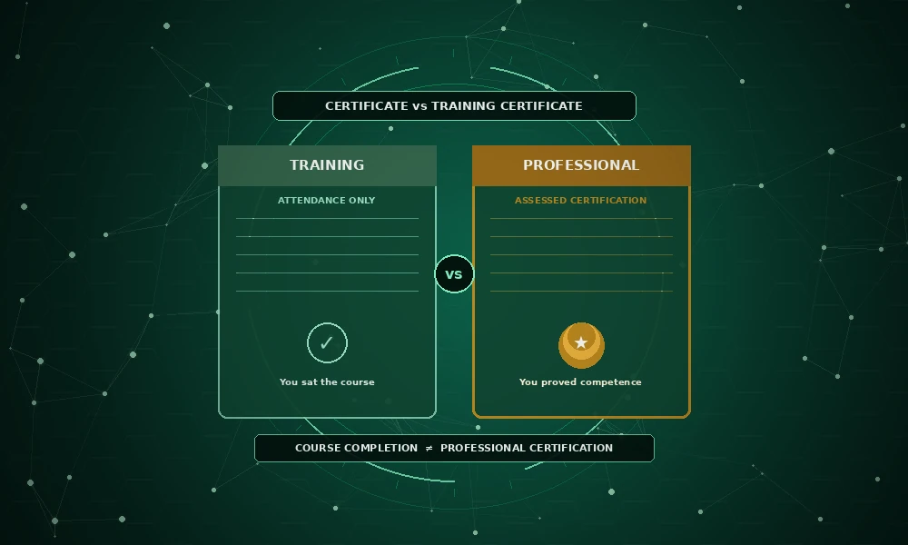 ISO 42001 Certificate vs Training Certificate